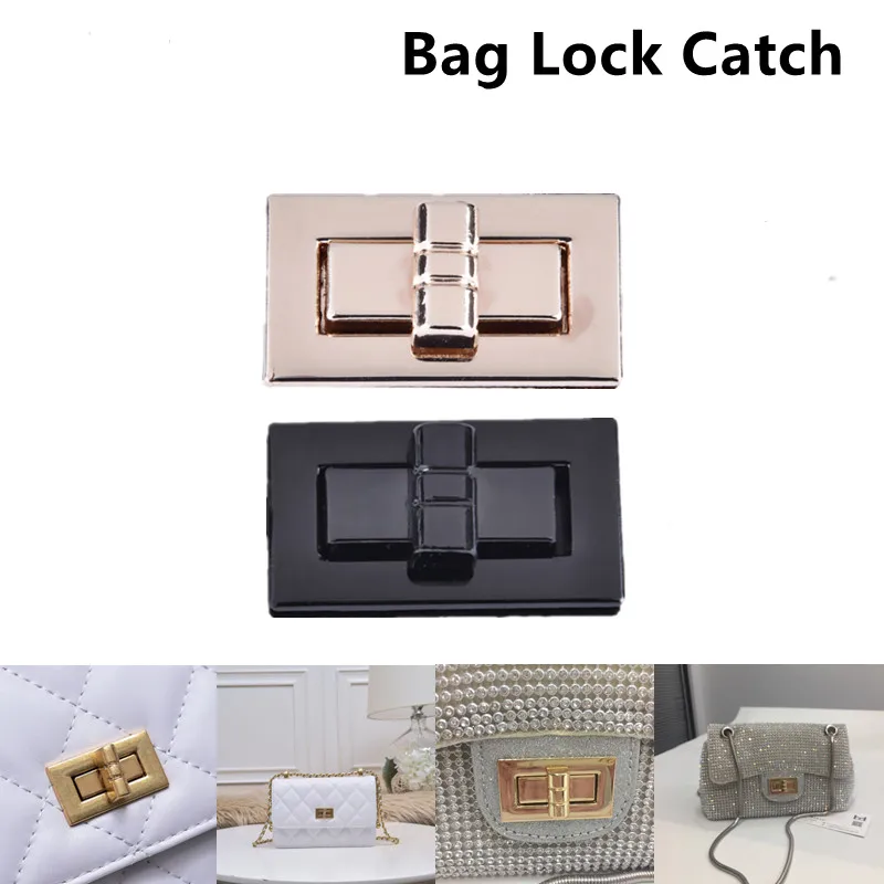 Handbag Lock Catch Snap Clasps Turn Twist Bag Lock Shoulder Bag Metal Buckle Bags Accessories Closure Locks for Purse Totes