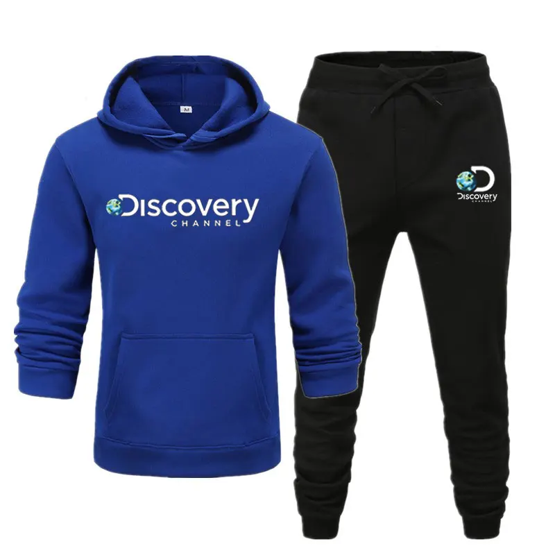 

Autumn and Winter Tracksuit Men 2 Pieces Set Sweatshirt + Sweatpants Sportswear Hoodies Casual Mens Clothing Hoodies Suit