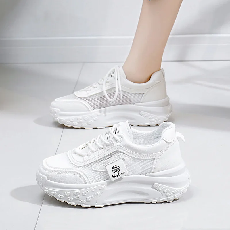 Новые массивные женские кроссовки дышащая внутренняя женская спортивная обувь