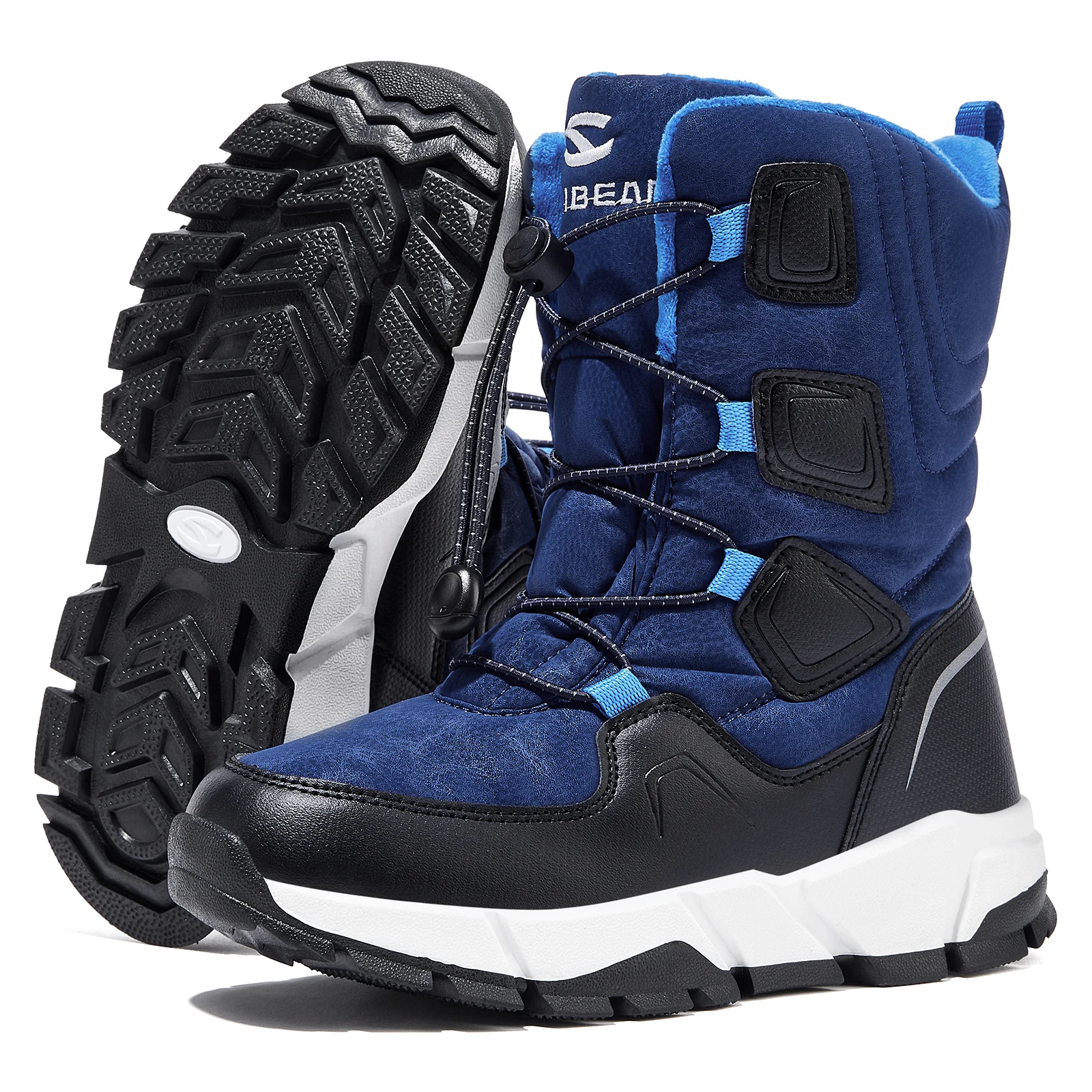 Hobibear Детские Зимние Ботинки Из Водонепроницаемой Искусственной Кожи Теплые