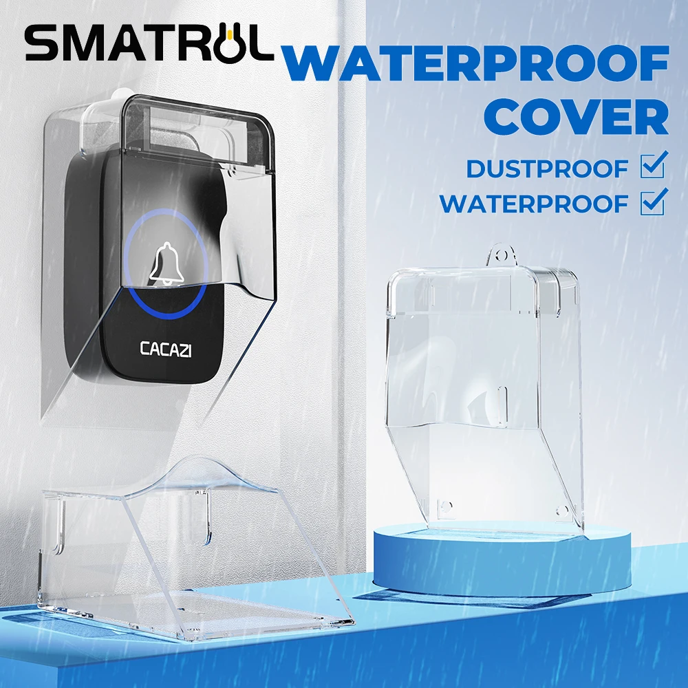 SMATRUL Waterproof Cover For Wireless Doorbell Smart Door Be