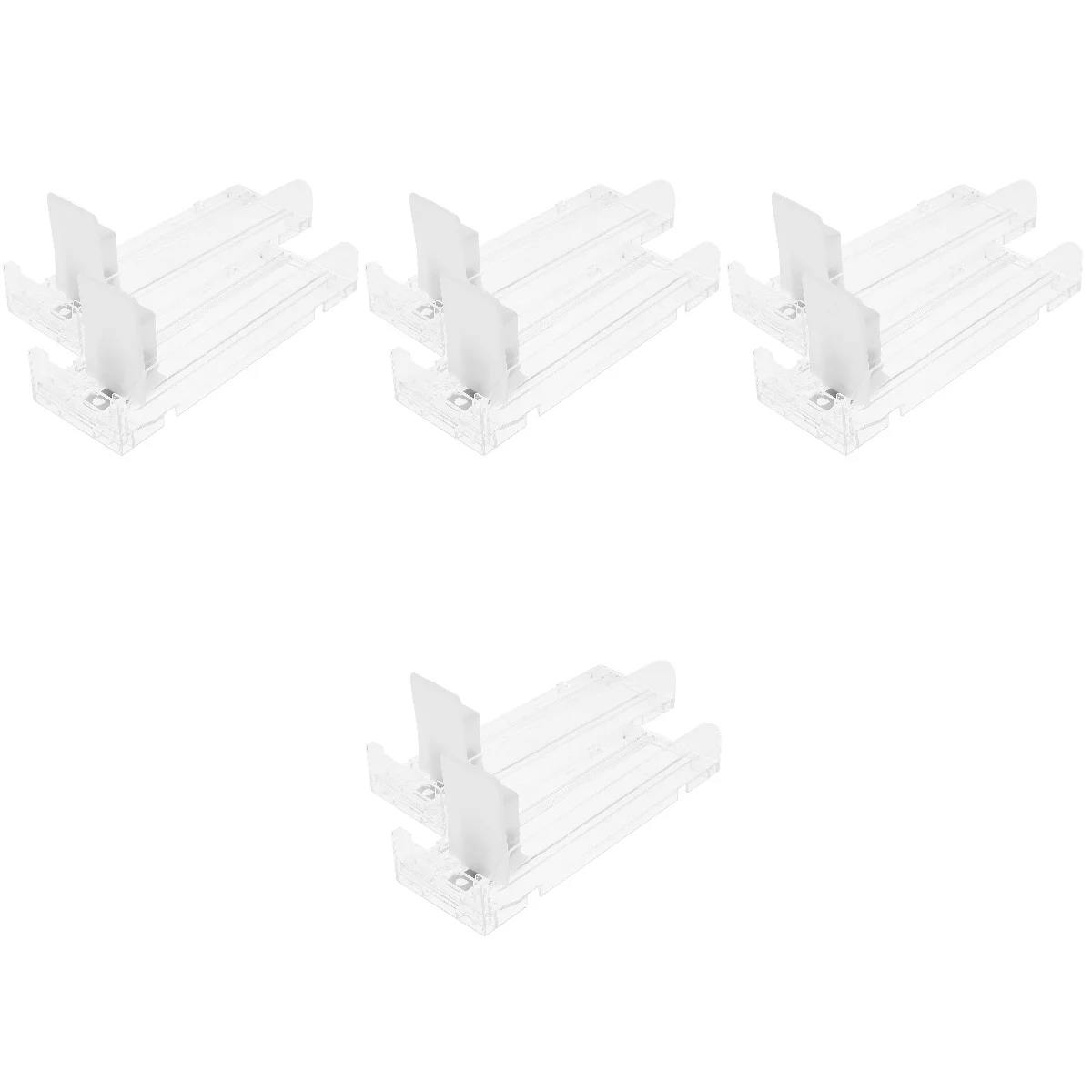 

8 pcs Clear Showcase Supermarket Auto-push Display Rack Pusher