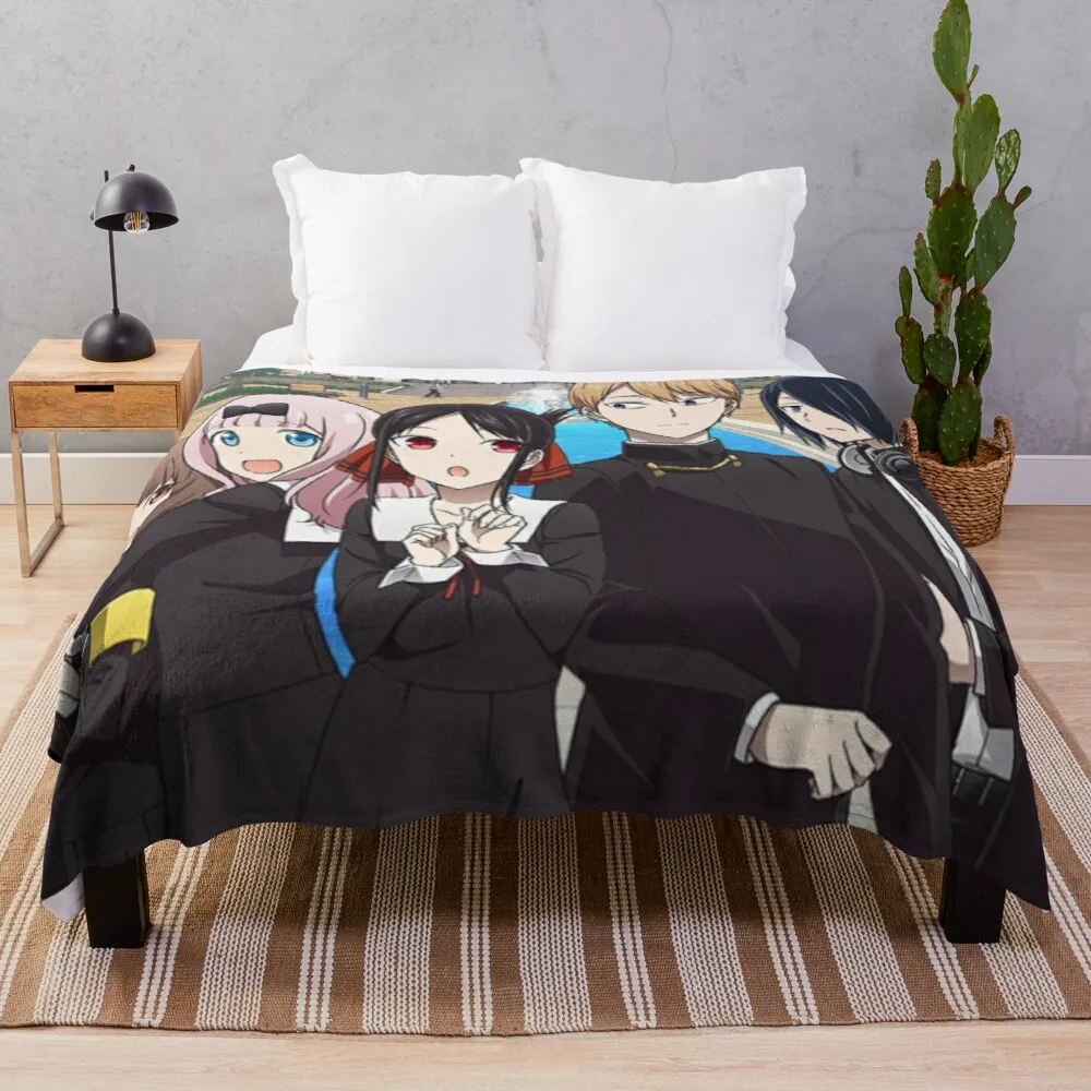 

Faux Fur Blanket Squishmallows Travel Blanket Kaguya Sama Throw Blankets