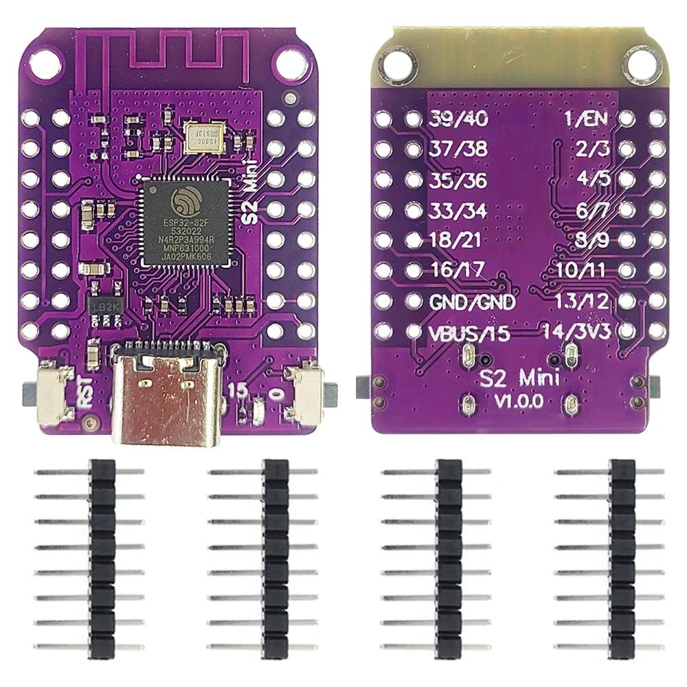 ESP32 S2 MINI 2 4G WIFI модуль для IoT макетная плата 4 Мб Flash 32PIN USB Type-C PSRAM ESP32-S2
