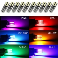 10pcs 194 w5w t10 3014 24smd led light canbus error free car license plate lights led lights taillight lighting accessories