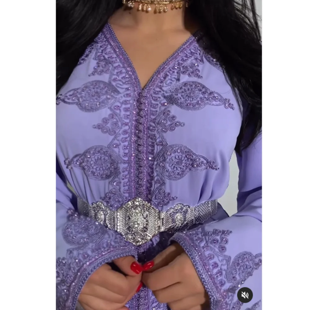 

Kaftan For Women Exquisite Embroidery Morocco Turkish Abaya Elegant Fashion Elegant 2023 New Women Robe Female Clothing Abaya