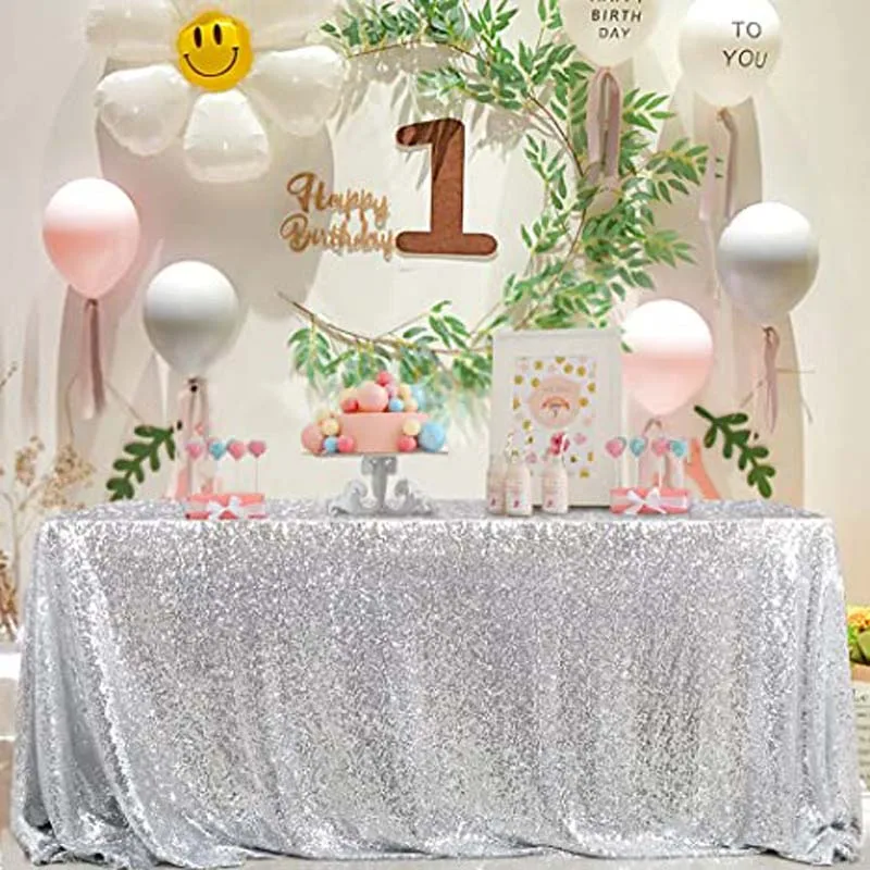 Rose Gold Tablecloth For Wedding Birthday Party Home Decoration Custom Size