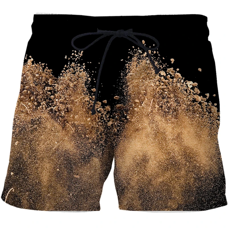 

2022 New Short Pants Speckled tie dye pattern 3D Print Men's Casual Streetwear Board Shorts Fashion Sportswear Beach Shorts Male