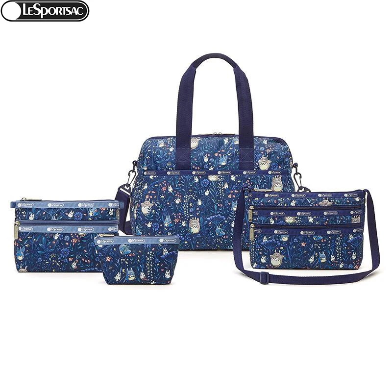

Kawaii Totoro аниме мультфильм Lesportsac Наплечная Сумка-тоут сумка-мессенджер U022 бумажник сумка для покупок
