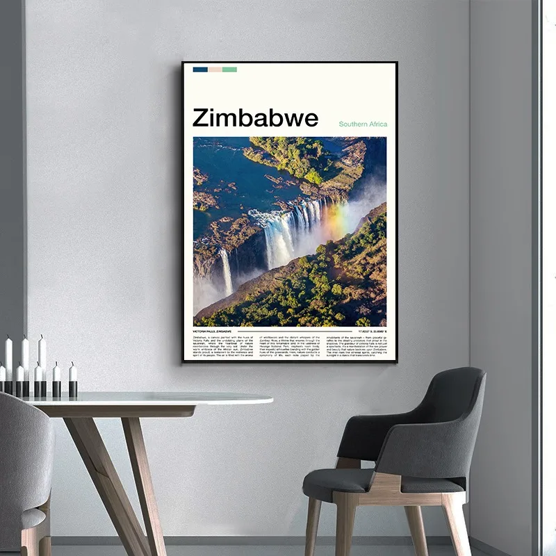 Южная Африка Намибия Животное Durban Coast Путешествия Пейзаж Плакат и принты Печать