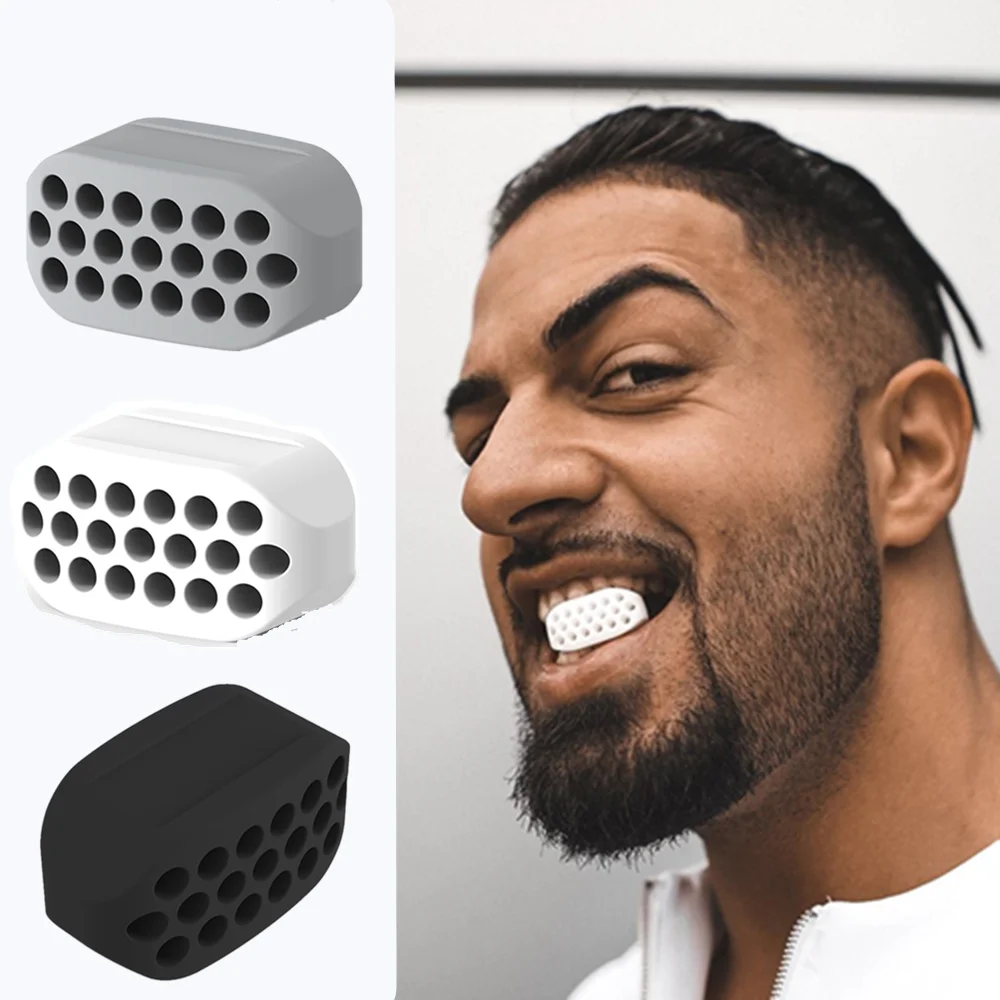 Массажер для лица челюсти мужской тренажер мышц и рта жевательный шар