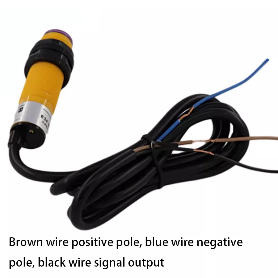 Diffuse reflection infrared photoelectric sensing switch E3F-DS30C4 normally open three wire sensor probe DS10C4