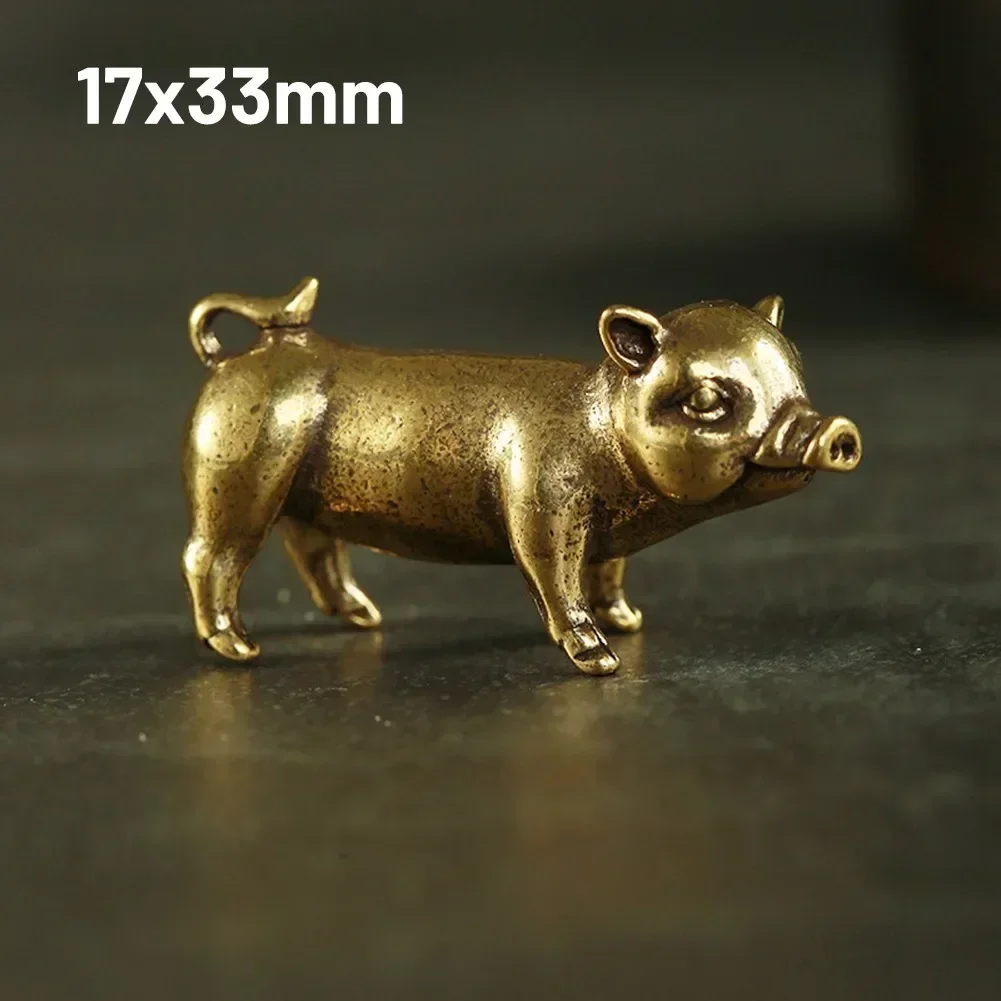 1 шт. латунная металлическая статуя Lucky Fortune свинья 3 3*1 7 см маленький орнамент