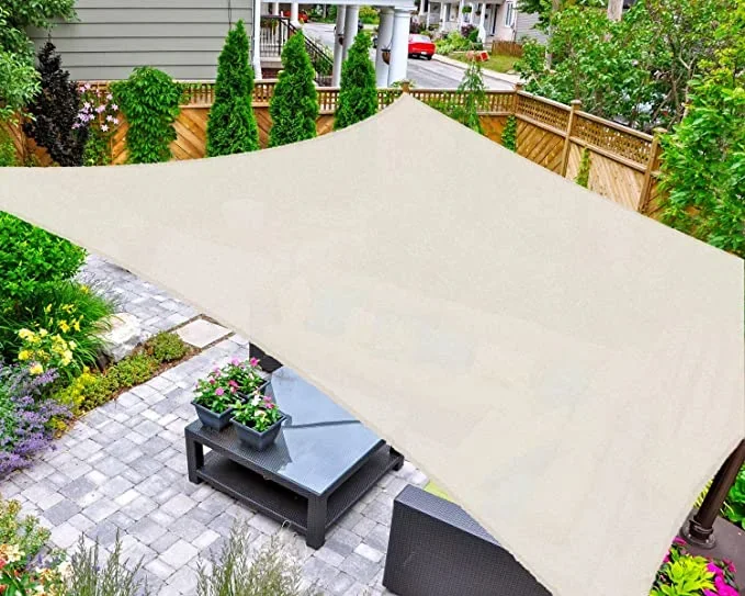

6' x 10' Rectangular Sun Shade Sail UV Block Canopy for Outdoor,Sand