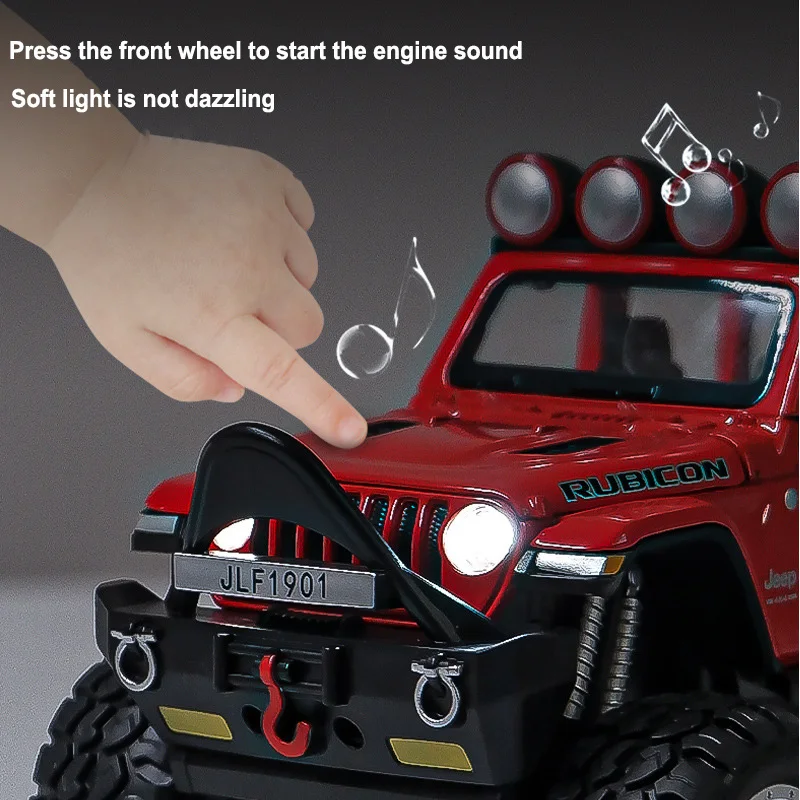 Модель автомобиля Jeep Gladiator 1:28 модель из сплава с большими шинами игрушечный