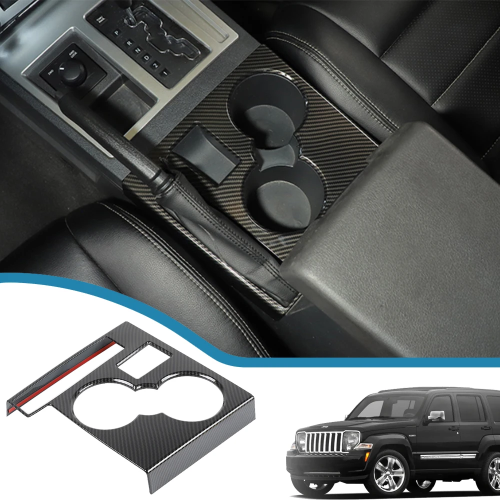 

Car Gear Shift Water Cup Holder Panel Decoration Cover for Dodge Nitro/Jeep Liberty 2007-2012 Interior Mouldings Accessories