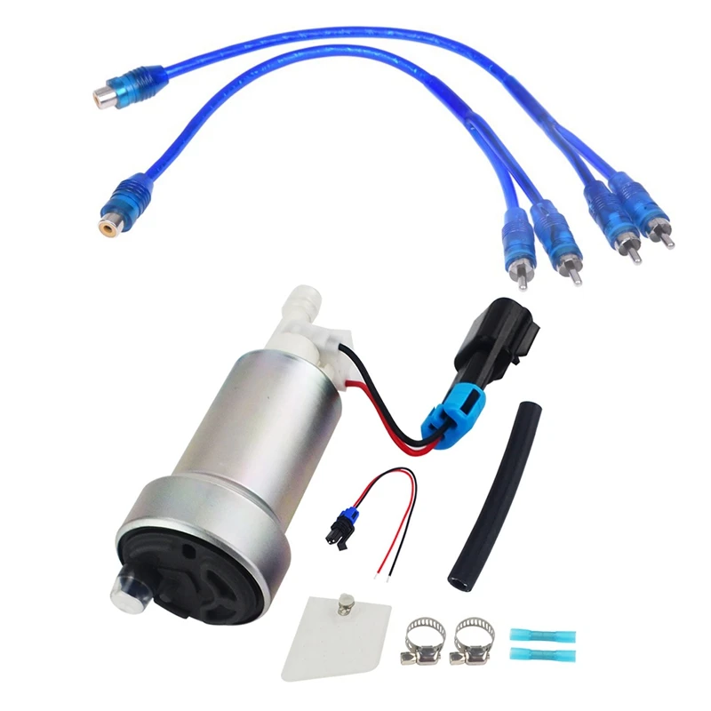 

RCA Female To 2 RCA Male Splitter Adapter Cable Wire 2 Pcs Wityh Walbro E85 Racing 450Lph Fuel Pump And Install Kit