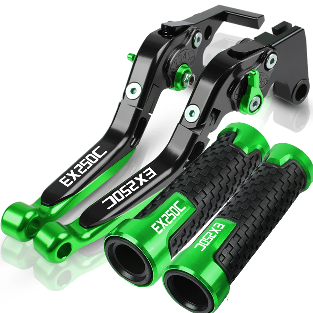 

Folding Extendable Motorcycle For Kawasaki EX250C EX 250C ex250 c 1983 1984 1985 Motorcycle Brake Clutch Levers Handbar End Grip