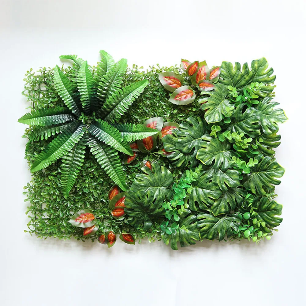 

New 40x60CM Home Decor Plants Wall Panel Artificial Plant Green Lawn Fake Flowers Wedding Wall Indoor Living Room Decoration
