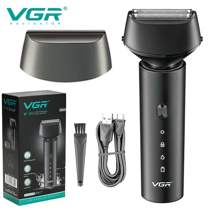 

Водонепроницаемый триммер для бороды VGR, профессиональная Бритва для бороды, перезаряжаемый триммер, портативная Бритва для мужчин