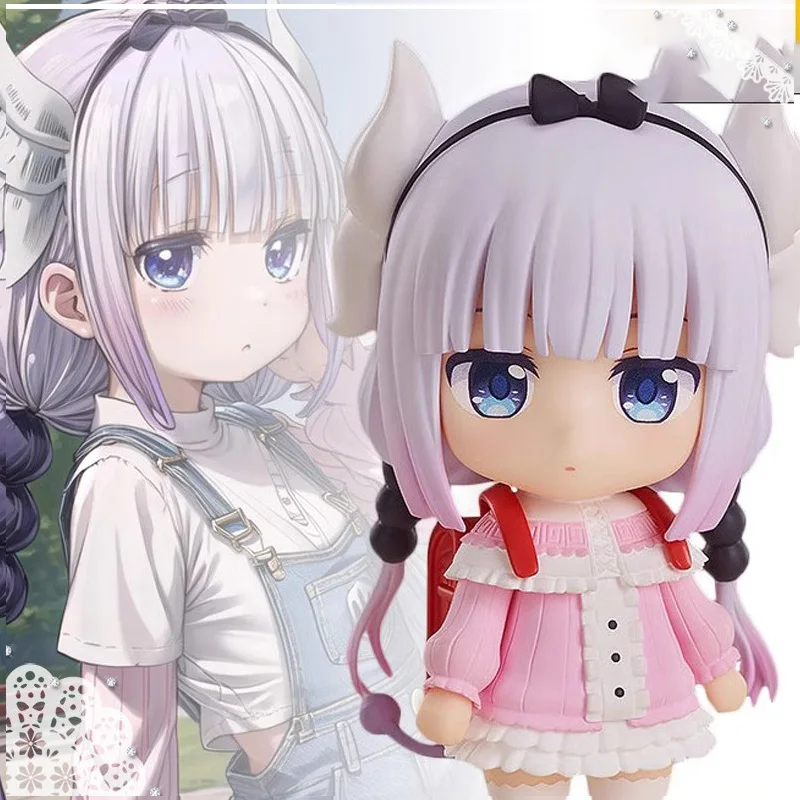 

10cm Genuine Cute Kawaii Kannakamui Nendoroid Kobayashis Dragon Maid Anime Action Figure Good Smile Boxed Model Dolls Toy