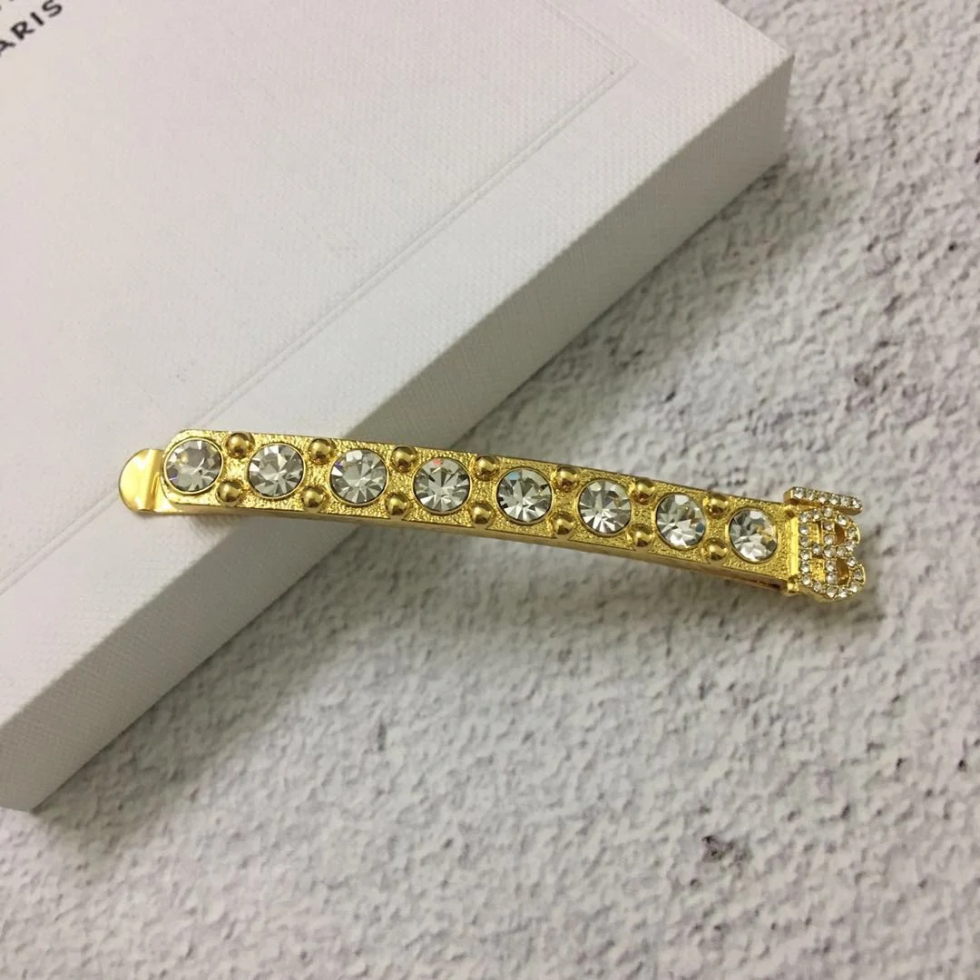 

European and American fashion crystal letter hairpin