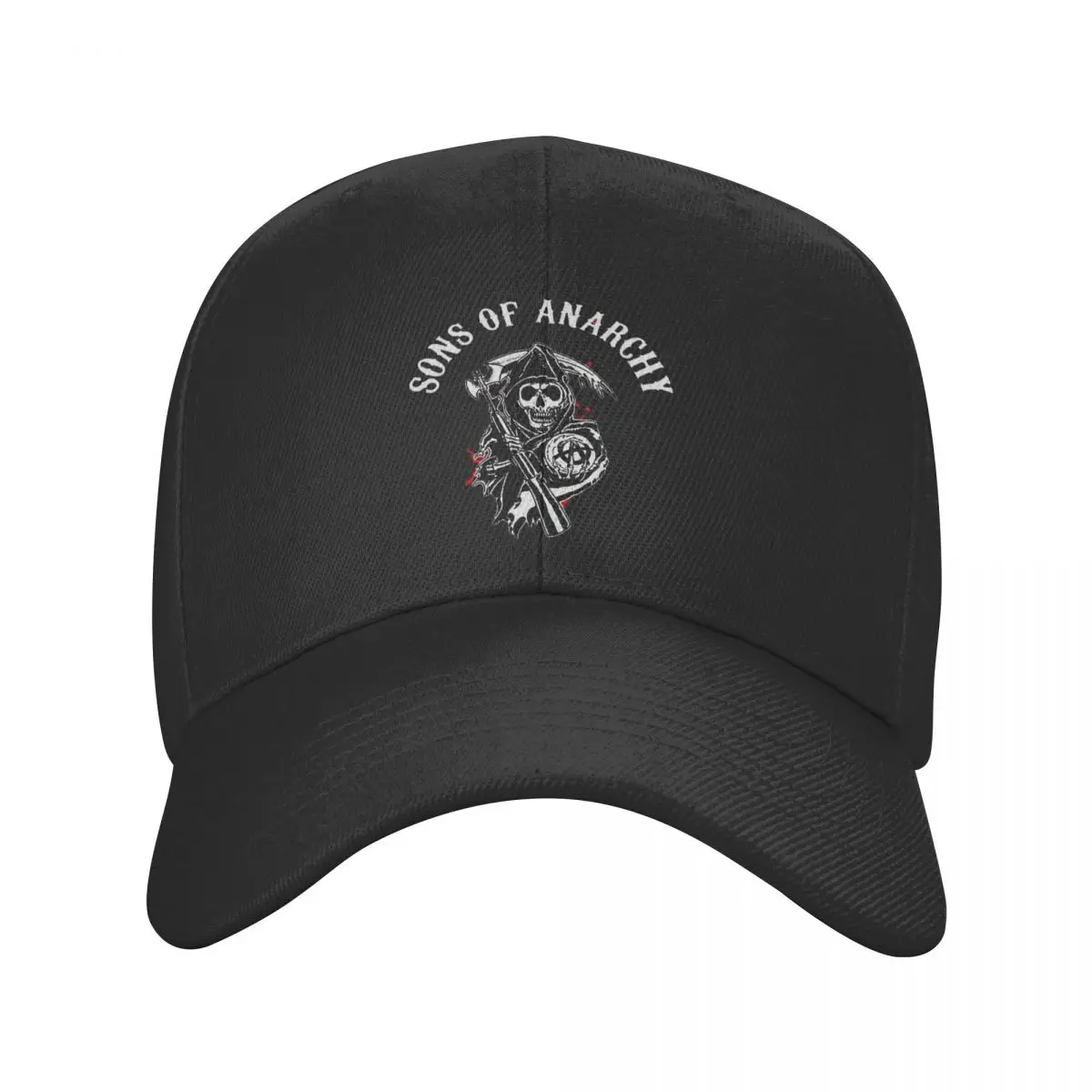 

Personalized Sons Of Anarchy Baseball Cap for Men Women Breathable Death Reaper Skull Dad Hat Streetwear Snapback Hats