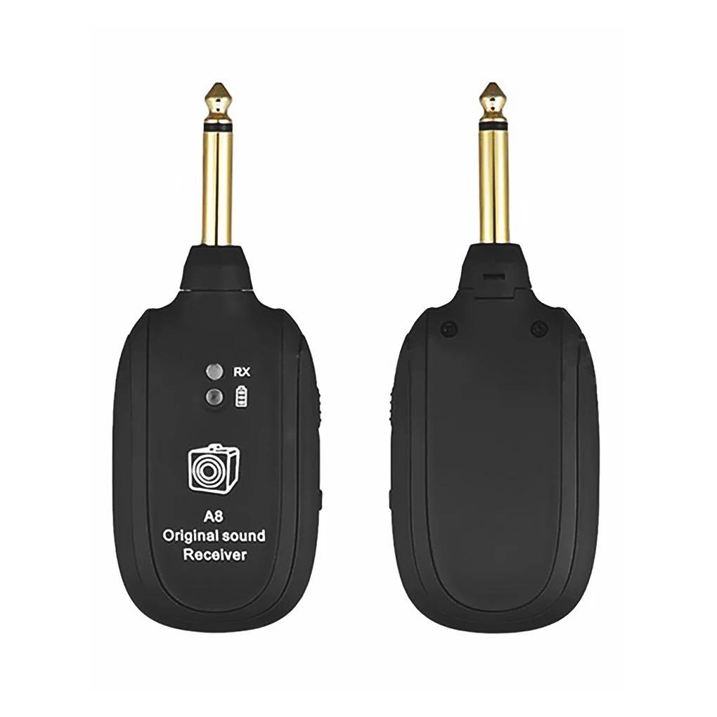 

Беспроводная гитарная система UHF, передатчик, приемник, портативный Встроенный перезаряжаемый беспроводной гитарный передатчик, аудиоприе...