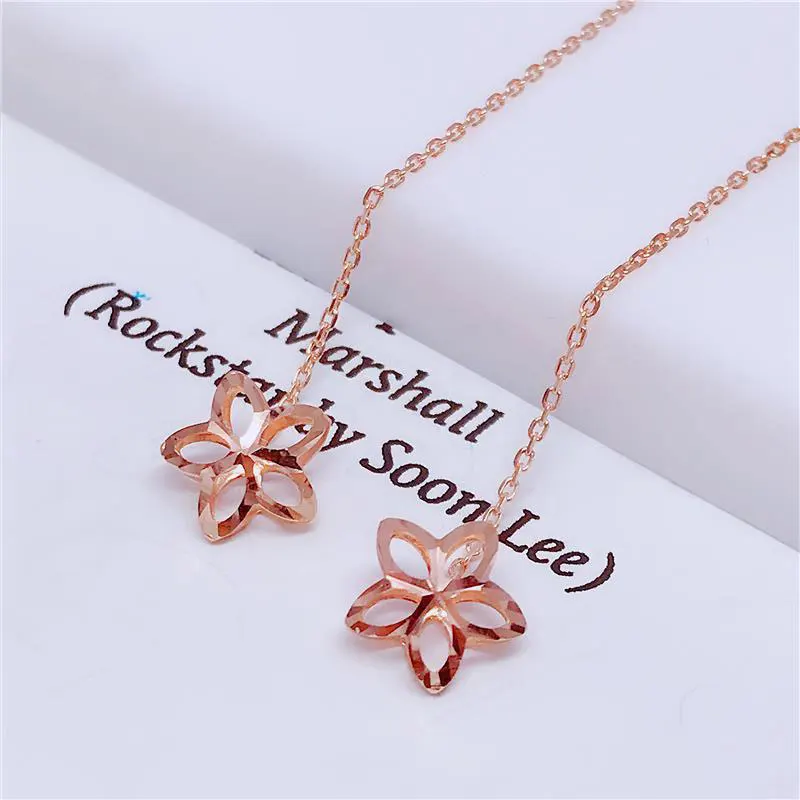 

Женские длинные серьги из розового золота, 14 к