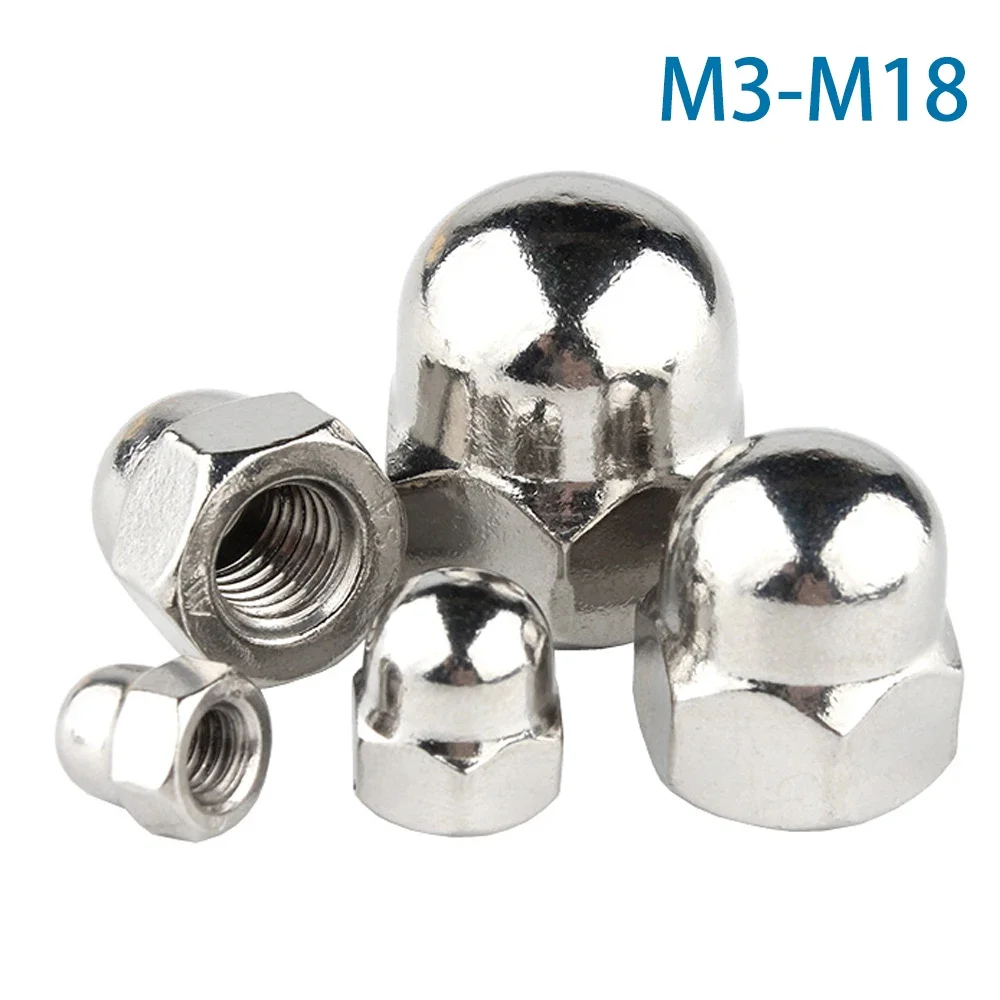 

Декоративные гайки-крышки из нержавеющей стали M3-M18
