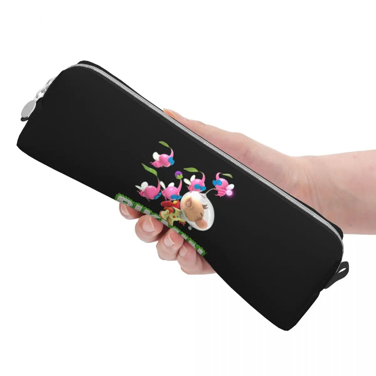 

Pikmin Pencil Case Anime Kawaii Video Games School Pencil Cases PU Leather Girls Boys Kawaii Large Pen Box School Supplies