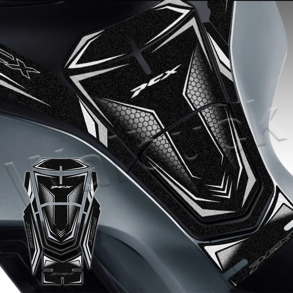 Фото Для Honda PCX160 Pcx 160 2020-22 3M матовый мотоциклетный топливный бак Тяговая прокладка наклейка газовая крышка защитный аксессуар водонепроницаемый №3