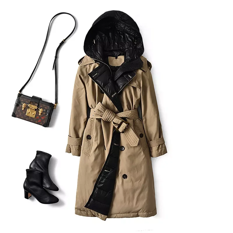 Janveny Winter 90% White Duck Down Jacket Women Ultra Light Short Oversize Coat Vintage Warm Female Puffer Feather Parkas