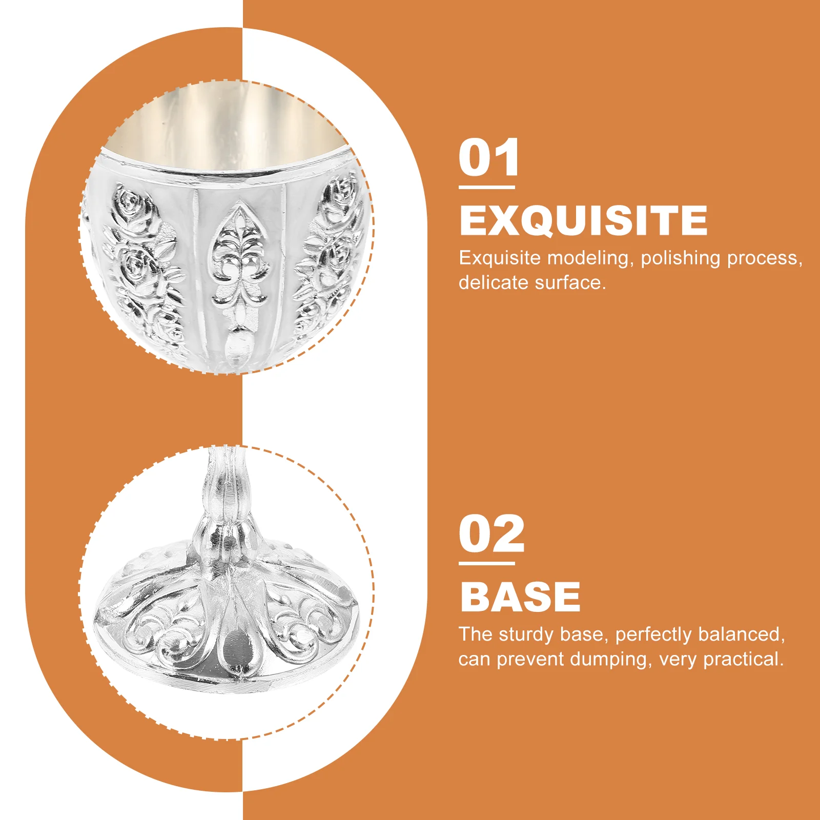 Европейский элитный стеклянный бокал из цинкового сплава чашка в стиле ретро