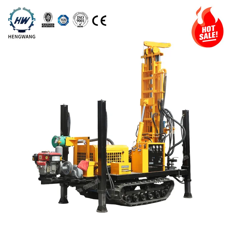 

Factory Wholesale Portable Crawler Air Dth Mud Pump Pneumatic Mine Water Well Borehole Drilling Rig Machine