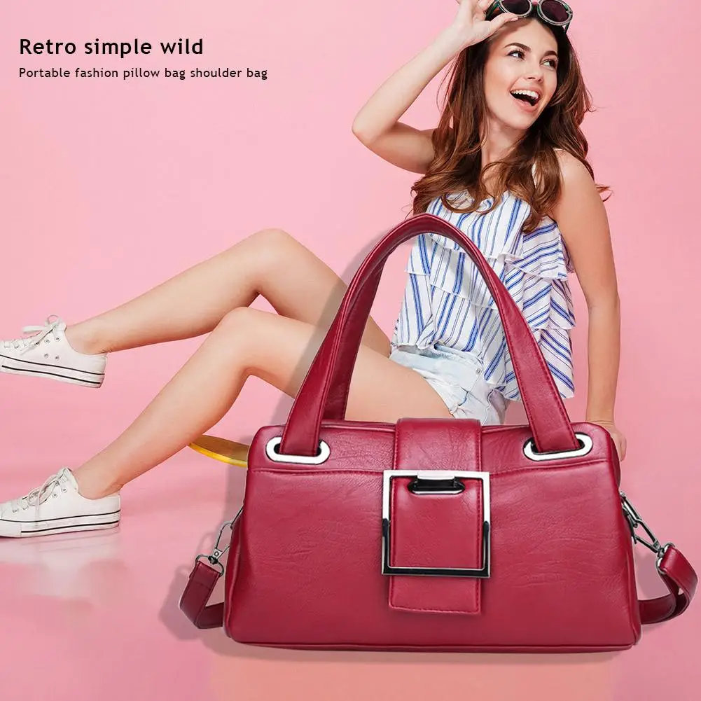 

Женская нежная кожаная сумка-мессенджер через плечо, женская модная сумка через плечо для украшения, Повседневная сумка для покупок, путеше...