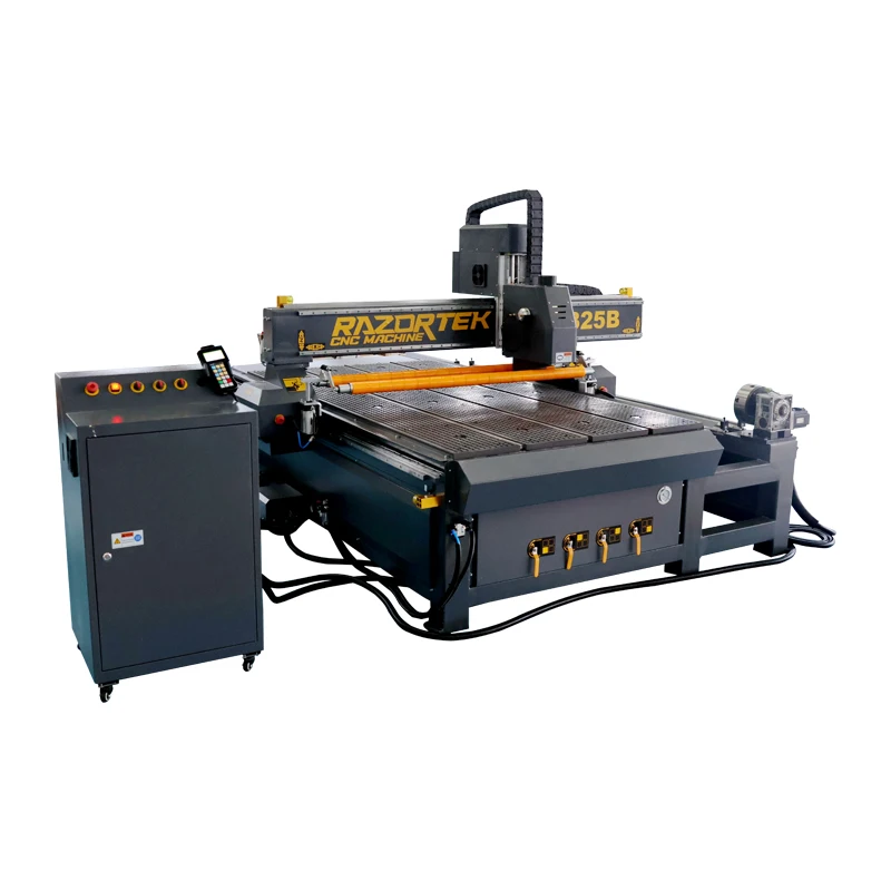 

Professional Woodworking Machine 1300*2500mm 4 Axis Side Rotary Cnc Router Machine 1325 Wood Router