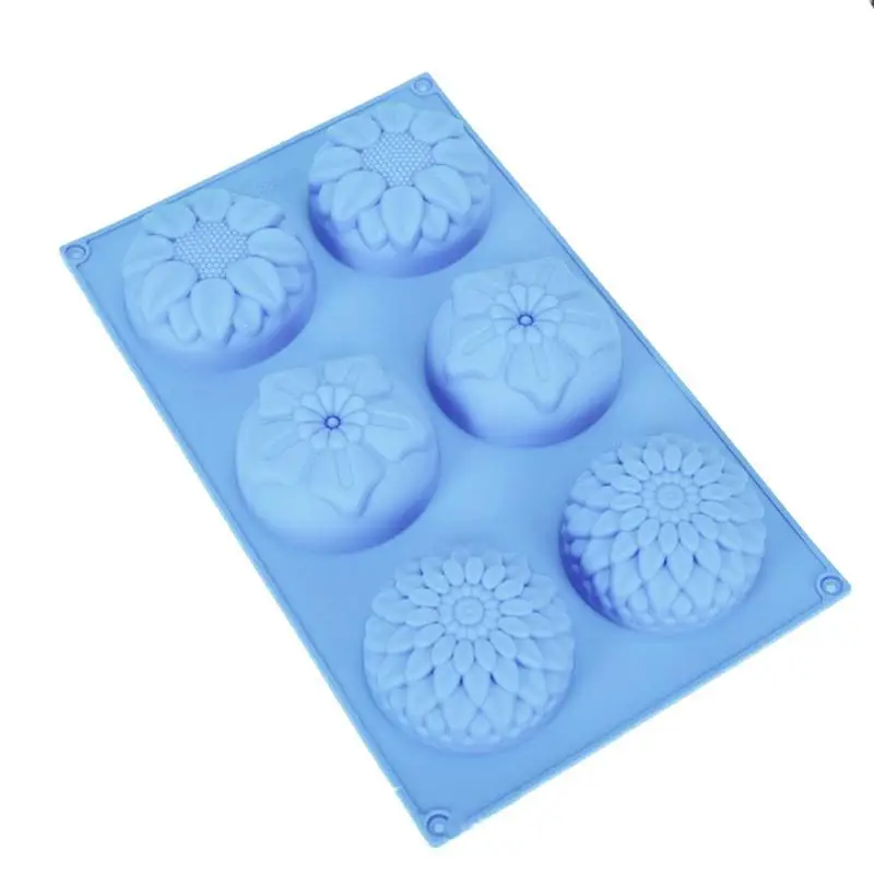 

Flower Shape Silicone Mold Sugar Craft Chocolate Fondant Cupcake Baking Mold Handmade Clay Cup Soap Candle DIY Making Moulds