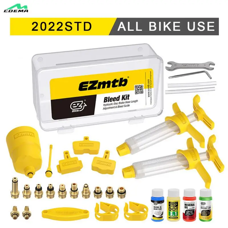 

2022 Bicycle Hydraulic Disc Brake Oil Bleed Kit Tools For SHIMANO SRAM TEKTRO MAGURA Series MTB Road Bike Brake Repair Tool