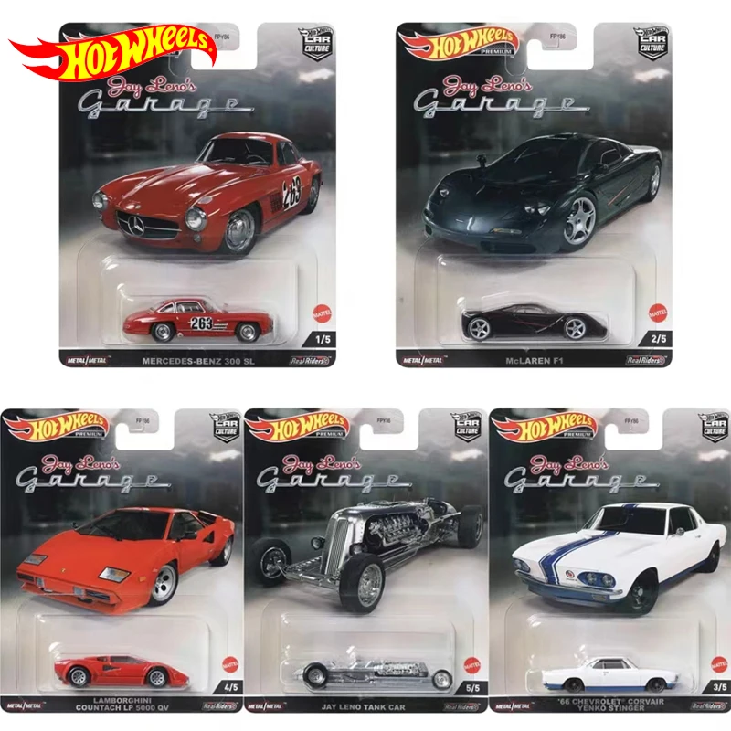 

Original Hot Wheels Premium Car Culture Jay Leno's Garage Diecast 1:64 Voiture Chevair Yenko Stinger Kid Boys Toys for Children