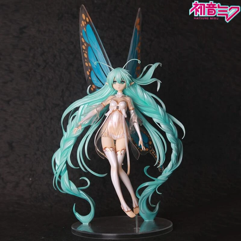 

Hobbybeat Original 35cm Hatsune Miku Butterfly Girl Anime Figure Statue Collectible Model Decoration Figurine Doll Toy Girl Gif