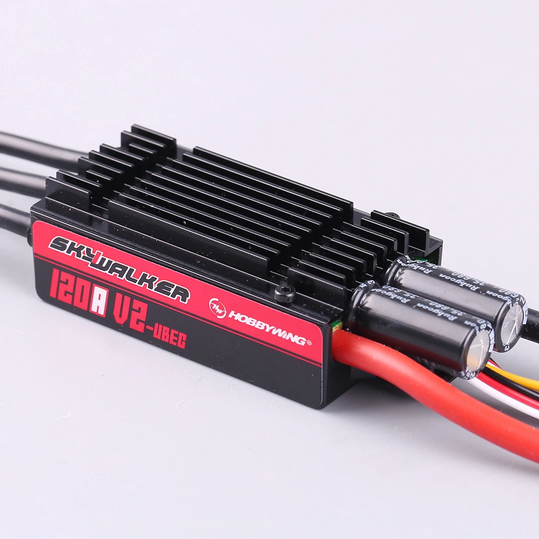 Фото Hobbywing SkyWalker 120A V2 UBEC Бесщеточный ESC с электрической регулировкой обратной передачи для моделей самолетов №1