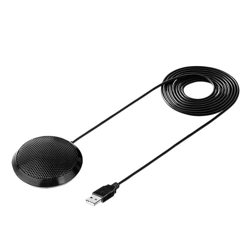 

USB-микрофон, настольный всенаправленный 360-градусный захват, видеоконференции, голосовых вызовов, универсальный компьютерный микрофон