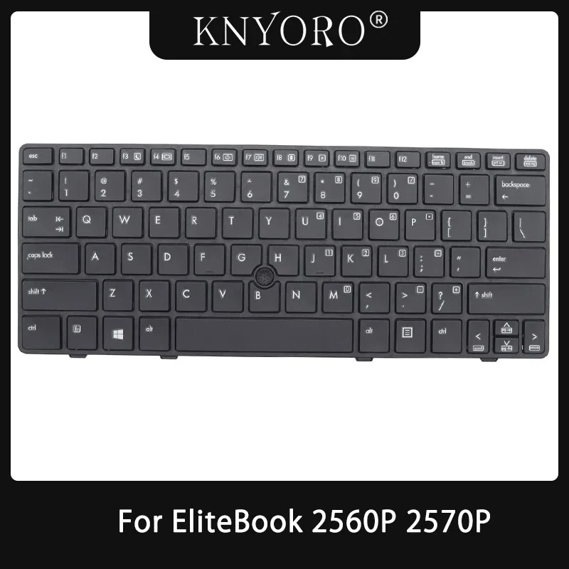 

Новая сменная клавиатура с американской раскладкой для ноутбука HP EliteBook 2560p 2570p, английская клавиатура с мышью