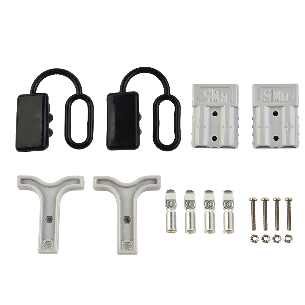 

Efficient and Durable 2x For Anderson Style Plug Connector Kit Low Resistance Silver Plated and Copper Terminals