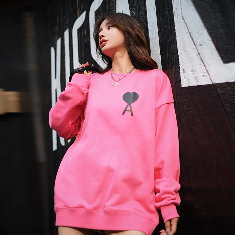 

2022 Autumn Women Sweatshirts Fashion Print Letter Full Sleeve Loose Spring Winter Pullover Tops Streetwear Female Hoody C4353