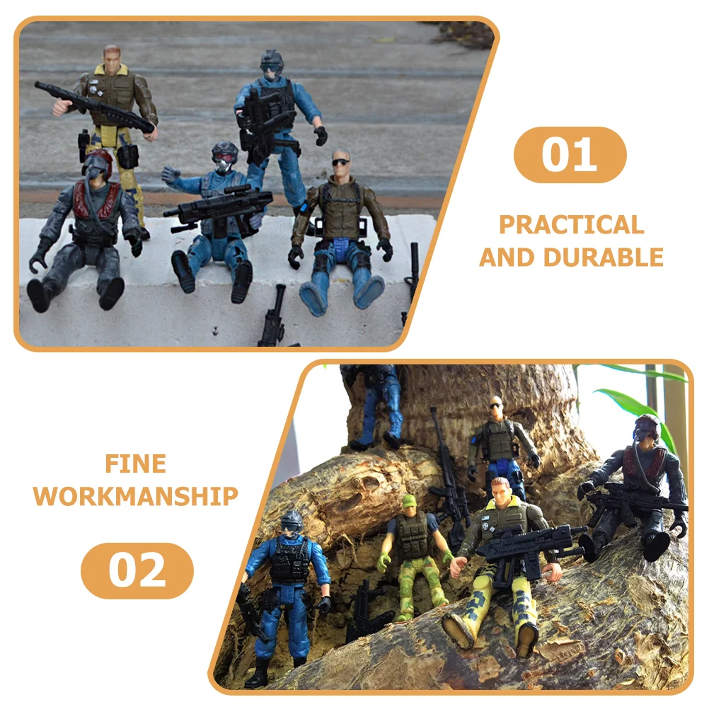 Гибкие модели солдат имитация игрушки мини-фигурки зомби аксессуары мужские