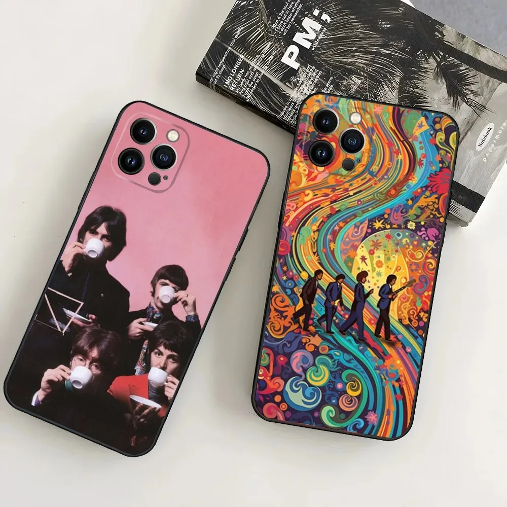 Чехол для телефона Band T-The-B-BeatlesS-S iPhone 16 15 14 13 12 Mini 11 Pro XR X XS MAX 7 8 Plus силиконовый чехол