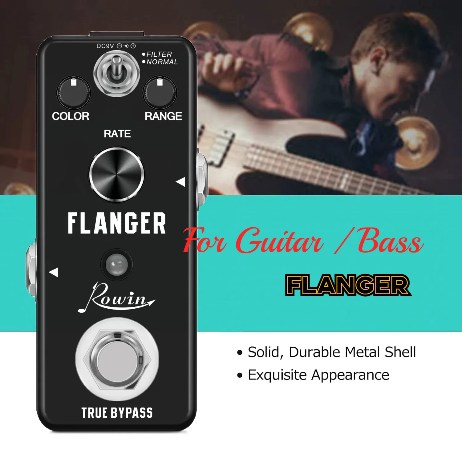Rowin гитара бас-педаль фленджер аналоговые эффекты великолепный фланец звук