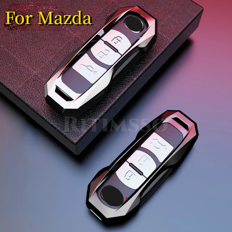 สังกะสีอัลลอยกุญแจรถ Fob สำหรับมาสด้า2 3 6 Atenza CX3 CX5 CX-7 CX-9 CX9 MX5อุปกรณ์เสริม